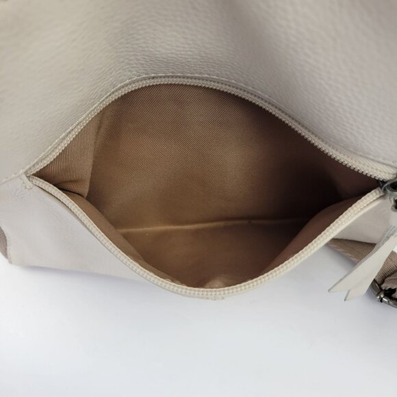 The Sak Leather Crossbody Bag With Adjustable Strap & Zip Closure Stone & Blush - Picture 10 of 15